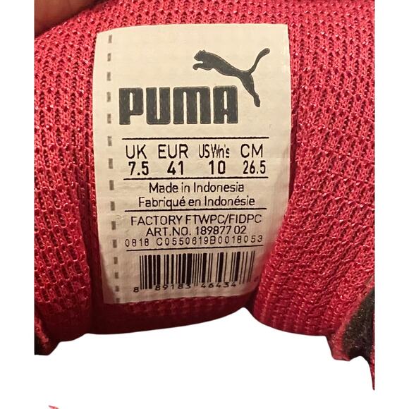 Puma Tazon 6 Womens Cross Training Sneakers 10 Black Pink Lace Up - Picture 3 of 9